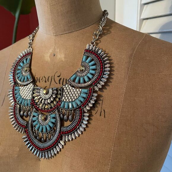 JEWELRY | cära statement necklace turquoise - Picture 3 of 7